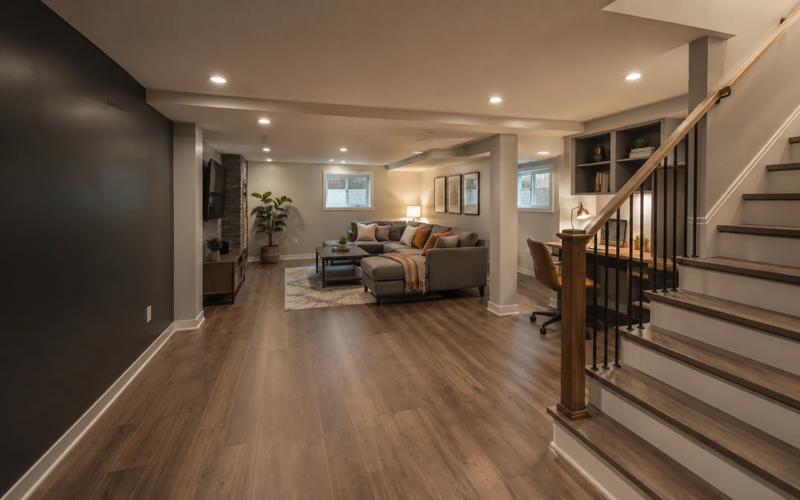Manotick, Ottawa — framing, vapour barrier, and insulation done to code inside an Ottawa basement